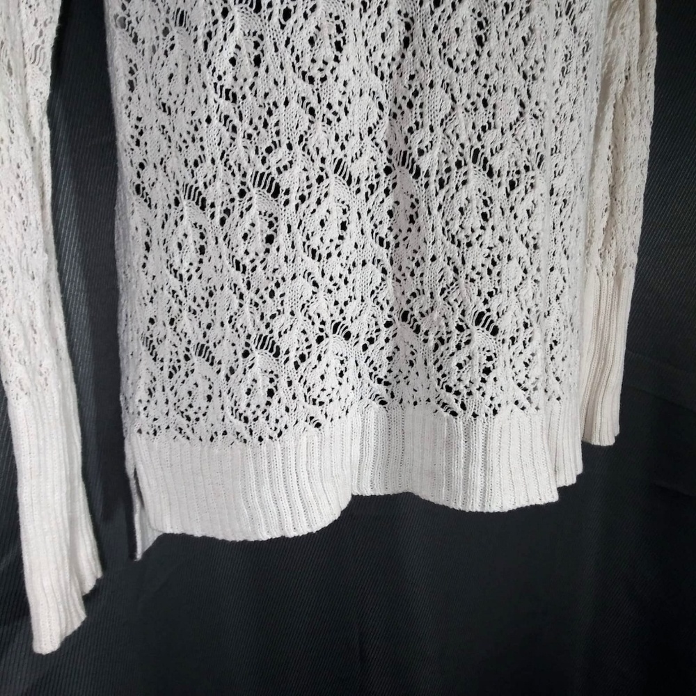 Aeropostale lacy see through Sweater Size M - Picture 5 of 6